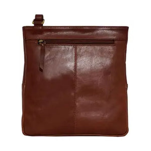 'canary' Brown Vintage Leather Crossbody Bag