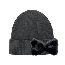 Faux Fur Ribbon C.C Beanie