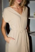 Khaki Midi Dress