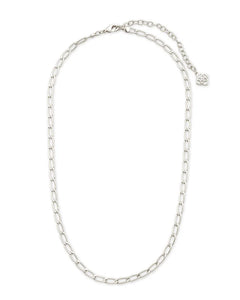 COURTNEY PAPERCLIP NECKLACE SILVER