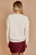 Sequin Bow Sweatshirt