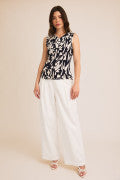 Floral Shirring Top
