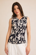 Floral Shirring Top