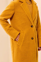 L/S SINGLE BREAST COAT W/LINING-Amber