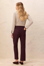 5 PKT PULL ON ANKLE PANT-Fudge