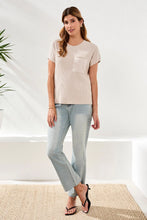 Dolman Knit Top W/Pocket-Quartz