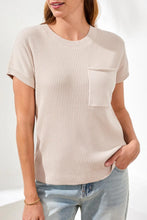 Dolman Knit Top W/Pocket-Quartz