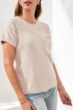 Dolman Knit Top W/Pocket-Quartz