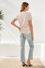 Dolman Knit Top W/Pocket-Quartz