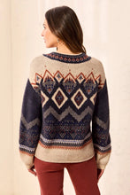 L/S MOCK NK SWEATER-Sapphire