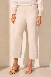 Flatten It® Pull-On Capri With Eyelets-FrenchOak