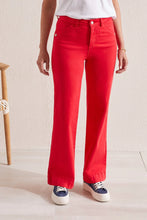 Poppy Red-FLY FRONT WIDE LEG PANT