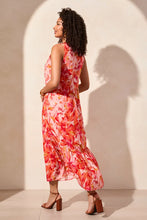 Printed Jacquard Sleeveless Maxi Dress-CoralSky