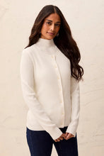 L/S SWEATER CARDIGAN-Cream