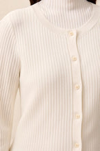 L/S SWEATER CARDIGAN-Cream