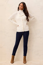 L/S SWEATER CARDIGAN-Cream