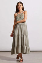 Dried Sage-DRESS WITH ADJUSTABLE STRAPS