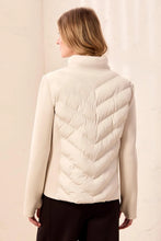 L/S ZIP FRT PUFFER W/REMOVABLE HOOD-Moonstone