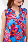 SLVLESS BLOUSE W/NECK FRILL-TURKISHSEA