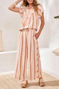 PULL ON FLOWY WIDE PANT W/PKTS-SAHARABEIGE