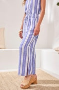 WEAR 2 WAYS WIDE LEG PANT W/ SLIT-MARINA