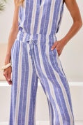 WEAR 2 WAYS WIDE LEG PANT W/ SLIT-MARINA