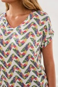 CAP SLEEVE WEAR 2 WAYS BOAT OR V-NK TOP-Mojito