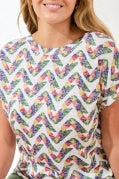 CAP SLEEVE WEAR 2 WAYS BOAT OR V-NK TOP-Mojito