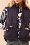 PACKABLE PUFFER VEST-Sapphire