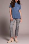 S/S DOLMAN SWEATER W/POCKET-SlateBlue