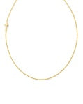 CROSS INLINE NECKLACE 18K YELLOW GOLD VERMEIL
