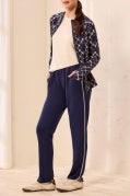 PULL ON ANKLE PANT W/POCKETS-Jet Blue