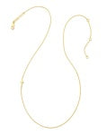 CROSS INLINE NECKLACE 18K YELLOW GOLD VERMEIL