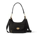 COASTAL FLIP LOCK HALF MOON BA-BLACK W/ GOLD HARDWARE