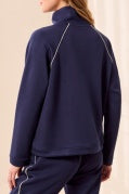 L/S RAGLAN POP OVER W/ZIPPER-JetBlue