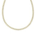 BELLA TENNIS NECKLACE GOLD WHITE CZ