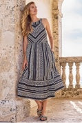 HALTER DRESS-BLACK