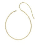 BELLA TENNIS NECKLACE GOLD WHITE CZ