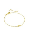 CROSS INLINE BRACELET-Gold