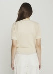 Selene Open Knit Top-Cream