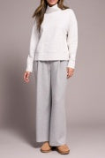 L/S FUNNEL NECK TOP-H FROSTGREY