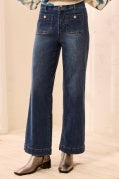 SOPHIA CURVY SUPER STRAIGHT ANKLE DENIM-Dusk
