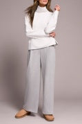 L/S FUNNEL NECK TOP-H FROSTGREY