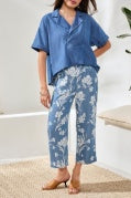 FLOWY WIDE CROP PANT-SEASIDEBLUE