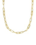 BELLA CHAIN NECKLACE GOLD WHITE CZ