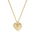 MALLORY ROSE LOCKET SHORT PENDANT NECKLACE GOLD