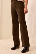 FLY FRT 5 PKT PANT W/ EMBOSSED FABRIC-Dk Basil