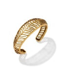 TIGER STRIPED MIKKI CUFF BRACELET VINTAGE GOLD-S/M