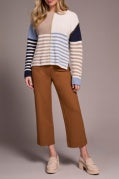 L/S BOAT NK SWEATER-Sandstone