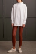 FUNNEL NECK TUNIC-EGGSHELL